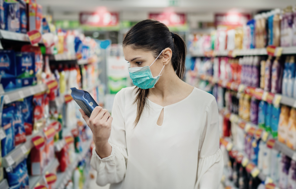 checking wipes packaging