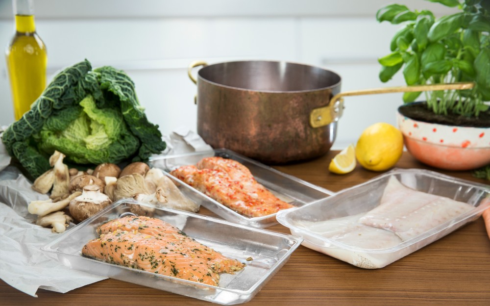 skin packaging for fish